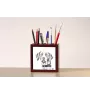 English Pointer II - pen holder with a dog, desk organizer with a print, personalized desk decoration from the Art-Dog brand.