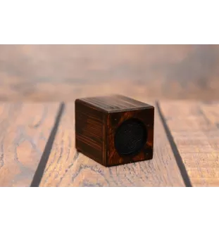 English Cocker Spaniel - wooden candle holder with a dog, a unique souvenir after losing a dog, a handicraft from the Art-Dog brand