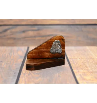 Cocker spaniel anglais I - bougeoir en bois avec un chien, support pour bougie chauffe-plat, lieu de mémoire pour chien de la marque Art-Dog