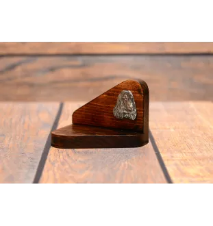 Cocker spaniel anglais I - bougeoir en bois avec un chien, support pour bougie chauffe-plat, lieu de mémoire pour chien de la marque Art-Dog