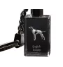 English Pointer - Crystal key ring with dog photo, illuminated key ring, unique gift by Art-Dog brand