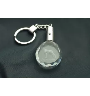Pointer anglais - pendentif avec une photo de chien, porte-clés en cristal dans une boîte cadeau, un cadeau unique par Art-Dog