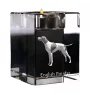 English Pointer - Candle holder with dog photo, crystal tealight holder, personalised gift by Art-Dog brand