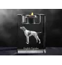 English Pointer - Candle holder with dog photo, crystal tealight holder, personalised gift by Art-Dog brand