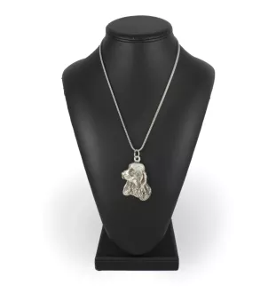 Cocker spaniel anglais - un collier avec un chien, un pendentif de chien sur une chaîne en argent, un bijou unique de la marque Art-Dog