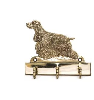 Cocker spaniel anglais - porte-clés avec chien, support en laiton pour accessoires pour chiens, élégante décoration pour le couloir de la marque Art-Dog