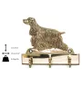 English Cocker Spaniel - key holder with a dog, brass handle for dog accessories, an elegant decoration for the hallway from the Art-Dog brand.
