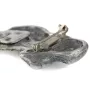 English Cocker Spaniel - brooch with a clip, holder for a start number, silver-plated dog show pin from the Art-Dog brand