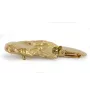 Cocker spaniel anglais - broche avec pince, support doré pour numéro de départ, élégante épingle pour exposition de chiens de la marque Art-Dog