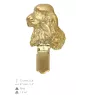 Cocker spaniel anglais - broche avec pince, support doré pour numéro de départ, cadeau pour exposition de chiens de la marque Art-Dog