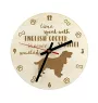 English Cocker Spaniel - clock with a dog, wooden clock, wall clock for dog lovers, clock for desk and shelf, Art-Dog