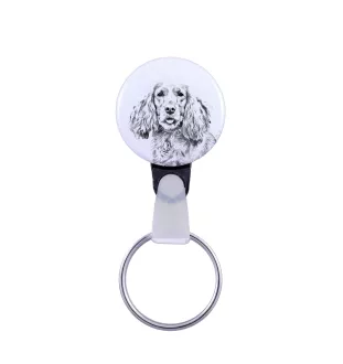 English Cocker Spaniel - keychain with a dog portrait, pendant with the brand's own Art-Dog graphics