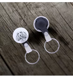 Cocker spaniel anglais - porte-clés avec l'image d'un chien, pendentif avec la propre graphique de la marque Art-Dog