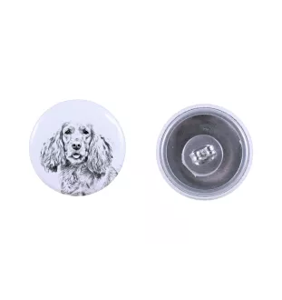 Cocker spaniel anglais - boucles d'oreilles uniques avec un chien, votre animal de compagnie sur un porte-clés, marque propre Art-Dog