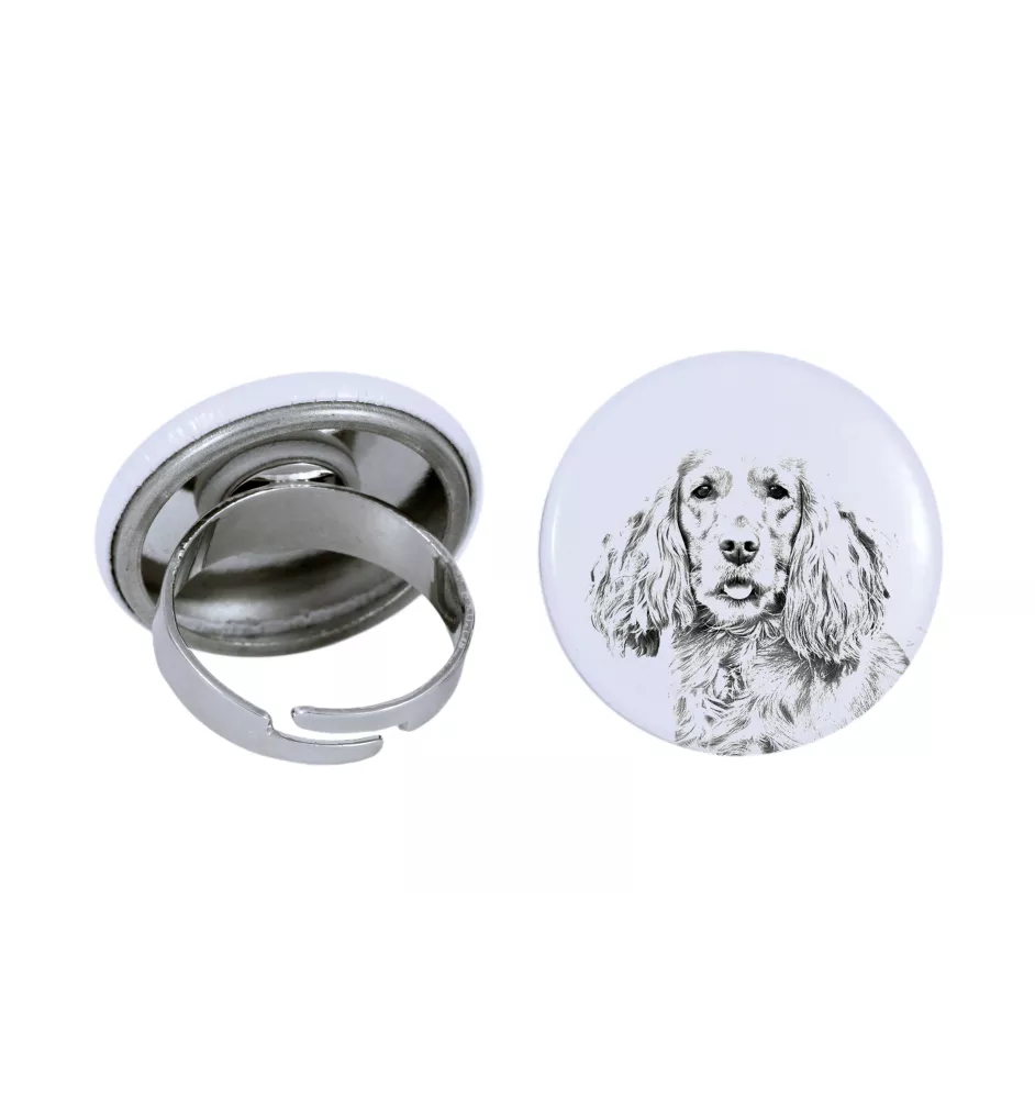 English Cocker Spaniel - women's jewelry with a dog portrait, handmade product, possibility to add your own photo, Art-Dog brand
