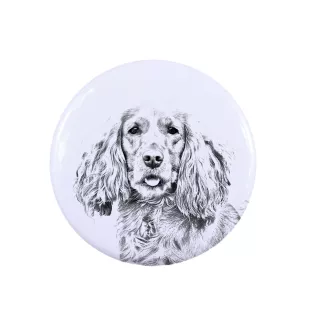 Cocker spaniel angielski przypinka z psem mała Art-Dog