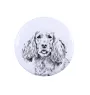 English Cocker Spaniel - pin with your dog, add your own photo, Art-Dog brand
