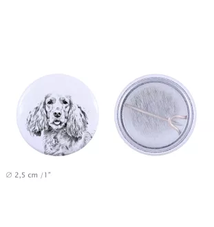 Cocker spaniel anglais - badge avec votre chien, ajoutez votre propre photo, marque Art-Dog