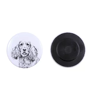 English Cocker Spaniel - magnet with a dog's pupil, exceptionally light, strong magnet, handmade product by the Art-Dog brand