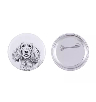 Cocker spaniel angielski przypinka z psem duża Art-Dog