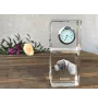 English Pointer I - crystal clock with a photo, a photo of a dog in crystal, personalized desk clock by Art-Dog brand