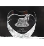English Cocker Spaniel - a photo of a dog in crystal, crystal heart, unique photo frame from the Art-Dog brand