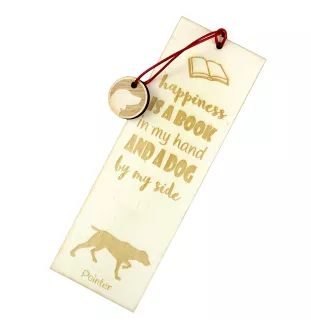 English Pointer, Englischer Pointer - Lesezeichen mit Hund, personalisiertes Lesezeichen, Hundeaccessoire für Leser der Marke Art-Dog
