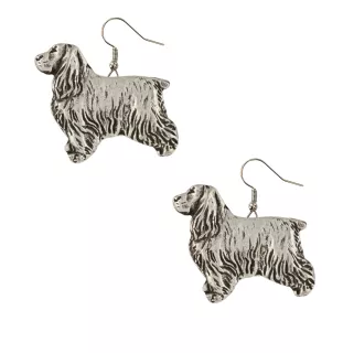 English Cocker Spaniel - hanging earrings with dogs, charming jewelry for a dog mom, a gift for a girl from the Art-Dog brand