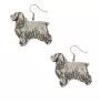 Cocker spaniel angielski kolczyki posrebrzane z psem Art-Dog