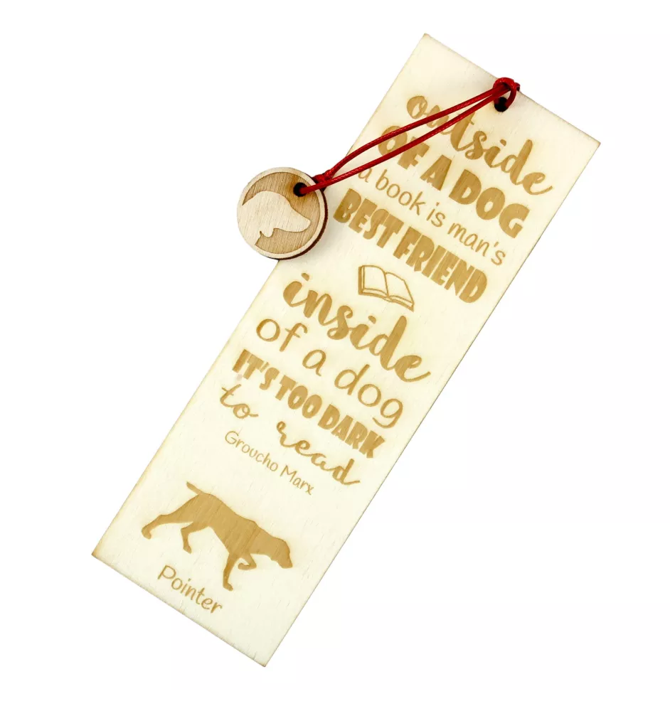 English Pointer, Englischer Pointer - Lesezeichen mit Hund, personalisiertes Lesezeichen, Geschenk für Bücherwurm von der Marke Art-Dog