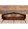 English Cocker Spaniel I - wooden stand with bowls for a dog, decorative dog bowls, a gift for adopting a dog from the Art-Dog brand