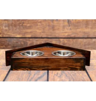 English Cocker Spaniel, Englische Cockerspaniel  - Holzständer mit Schalen für Hunde, dekorative Hundeschalen, Geschenk zur Adoption eines Hundes von der Marke Art-Dog