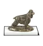 Cocker spaniel anglais - statuette de chien, figurine sur un socle blanc, trophée pour exposition de chiens de la marque Art-Dog