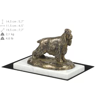 Cocker spaniel angielski statuetka na jasnym kamieniu Art-Dog
