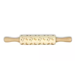 English Pointer - small rolling pin with a dog pattern, a rolling pin for children's dough, decorating ceramic clay by Art-Dog brand