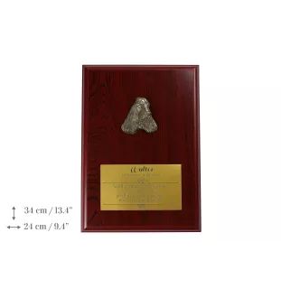 English Cocker Spaniel, Englische Cockerspaniel  I - Flachrelief eines Hundes, kleiner Dekor, realistische Plakette mit Hund von der Marke Art-Dog