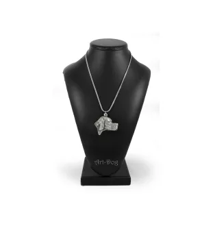 English Pointer - necklace with a dog, dog pendant on a silver chain, unique jewelry from the Art-Dog brand