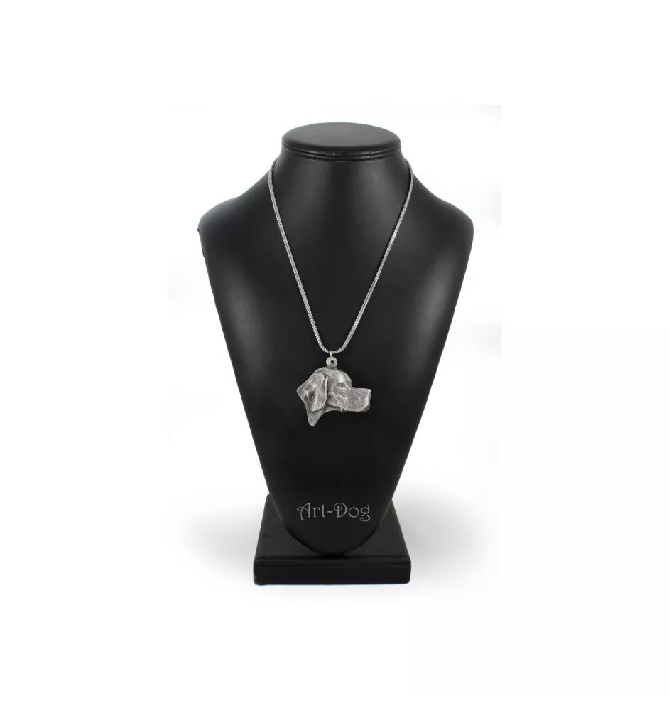 English Pointer - necklace with a dog, dog pendant on a silver chain, unique jewelry from the Art-Dog brand