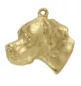Pointer anglais I - porte-clés et collier avec chien dans une boîte, produit plaqué or de haute qualité, marque Art-Dog
