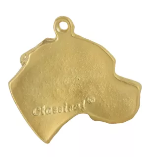 Pointer anglais I - porte-clés et collier avec chien dans une boîte, produit plaqué or de haute qualité, marque Art-Dog
