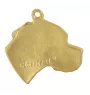 Pointer anglais I - porte-clés et collier avec chien dans une boîte, produit plaqué or de haute qualité, marque Art-Dog