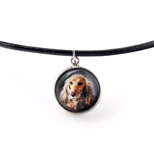 English Cocker Spaniel - a set of jewelry with your photo, handmade set, bracelet and necklace by Art.-Dog brand