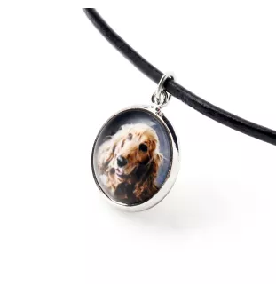 Cocker spaniel anglais - ensemble de bijoux avec votre photo, ensemble fait à la main, bracelet et collier de la marque Art.-Dog