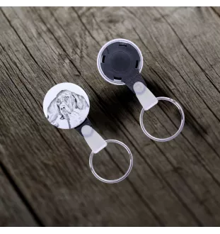 English Pointer I - keychain with a dog portrait, pendant with the brand's own Art-Dog graphics