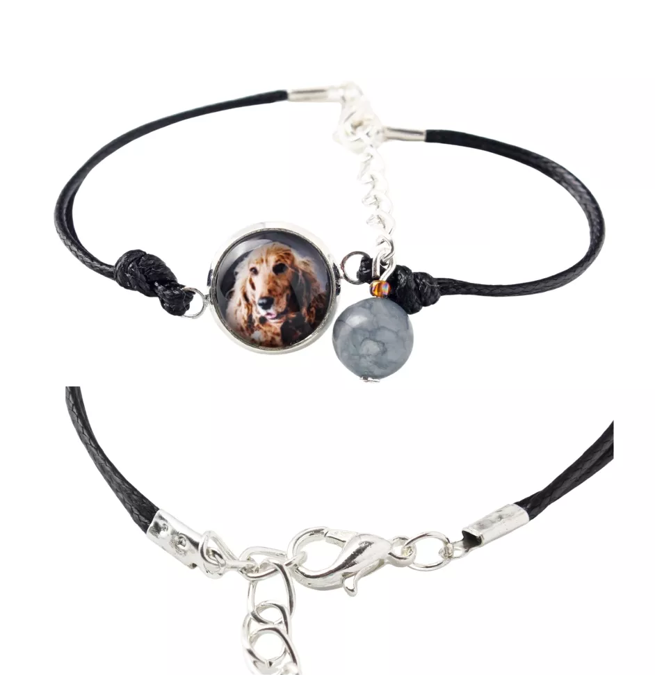 English Cocker Spaniel - bracelet in a box with your photo, feminine jewelry, perfect gift from Art-Dog brand