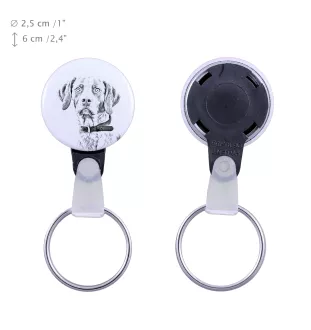 Pointer anglais II - porte-clés avec l'image d'un chien, pendentif avec la propre graphique de la marque Art-Dog