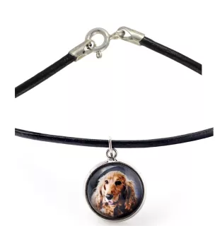 English Cocker Spaniel - necklace in a box, elegant decoration, pendant from the Art-Dog brand