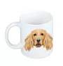 Cocker spaniel anglais - tasse avec une photo et un motif de chien géométrique Art-Dog