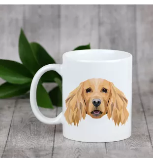 Cocker spaniel angielski kubek geometryczny Art-Dog