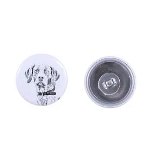 Pointer anglais II - boucles d'oreilles uniques avec un chien, votre animal de compagnie sur un porte-clés, marque propre Art-Dog